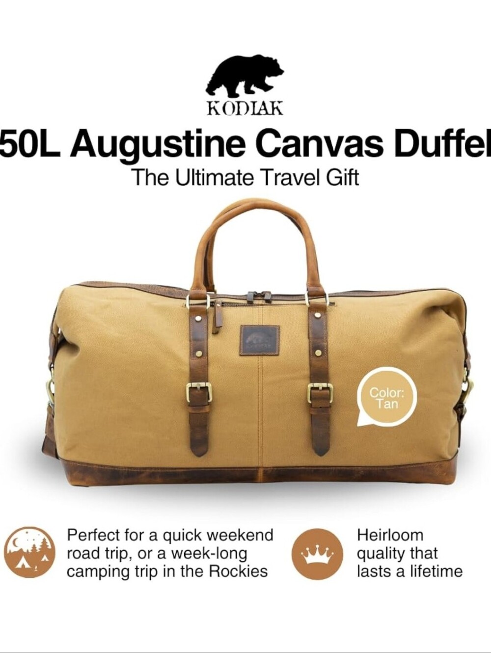 Kodiak Augustine Canvas Duffel